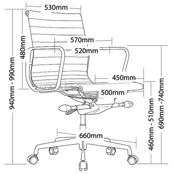 Chase Chair, Dimension