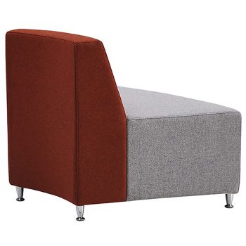 Curved modular seating