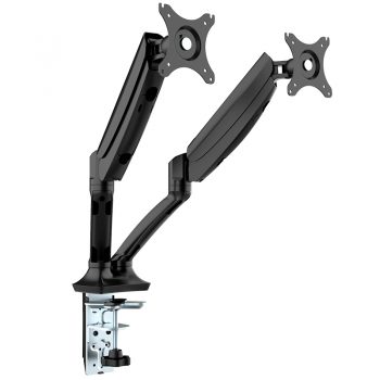 Fluid Dual Monitor Arm, Black