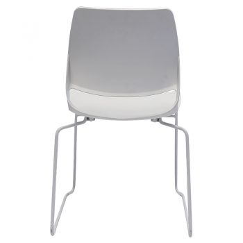 Jacob Chair, White, Rear View