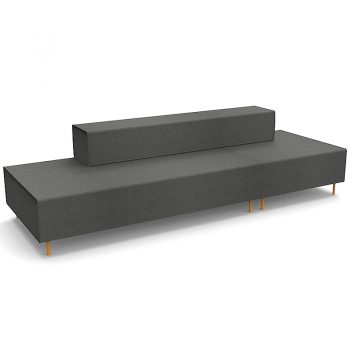 Black Large Ottoman