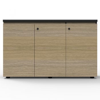 Deluxe infinity Credenza, Natural Oak