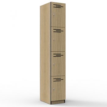 Natural Oak 4 door locker