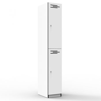 Natural White 2 door locker