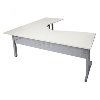 Trend Select Corner Workstation, White Desk Top