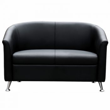 Black 2 seat sofa