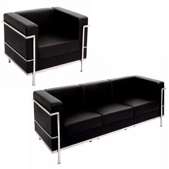 Black office sofas