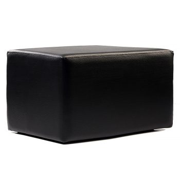 Black 2 seat ottoman