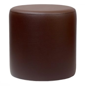 Round Brown Ottoman