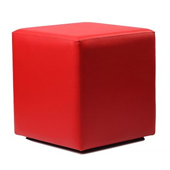 Red ottoman